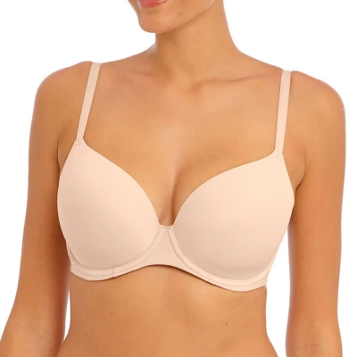 Afbeelding van Freya Undetected Tshirt BH, Dames, Maat: 75E, Natural beige