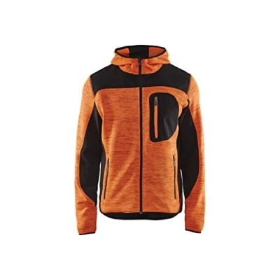 Afbeelding van Blåkläder 4930 2117 Gebreid vest met softshell Oranje/Zwart maat 4XL