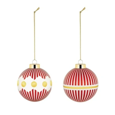 Afbeelding van Alessi Delight Kerstballenset 2 stuks