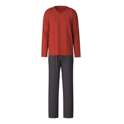 Afbeelding van CALIDA Relax Streamline 2 Korte pyjama heren, Ochre Red., 46/48