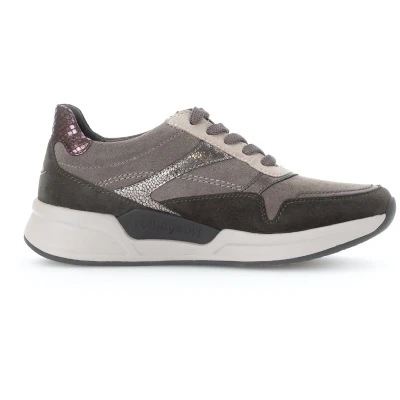 Afbeelding van Gabor rollingsoft sensitive 56.957.30 dames rollende wandelsneaker grijs maat 39 (EU) 6 (UK)