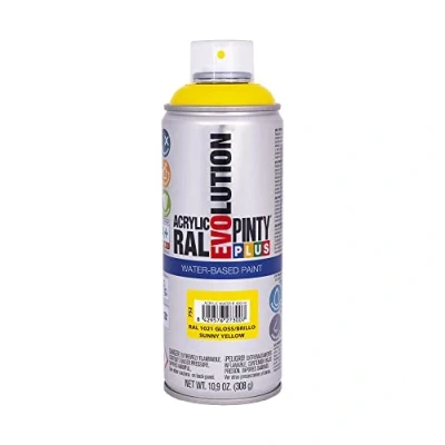 Afbeelding van PINTYPLUS Water BASED Evolution B. 520cc Sunny Yellow 1021, standaard, uniek