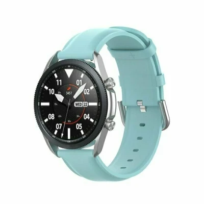 Afbeelding van Garmin Vivoactive 4 / 4L Classic leren bandje Blauw leather
