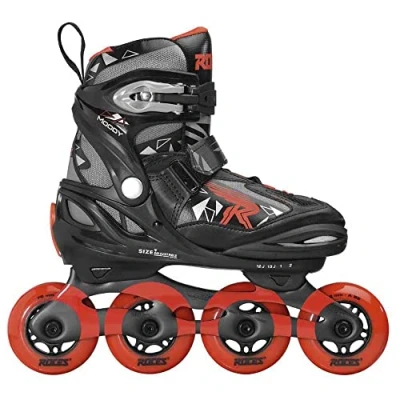 Afbeelding van Inline skate Roces Moody Boy TIF Zwart Rood Schoenmaat 36 40