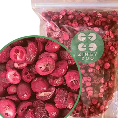 Afbeelding van Gevriesdroogde Veenbessen Snacks Natural XL 250g Puur Glutenvrij Freeze Dried Fruit Cocktail Decoratie Gedroogde Cranberries Zonder Zonnebloemolie, Toegevoegde Suikers,