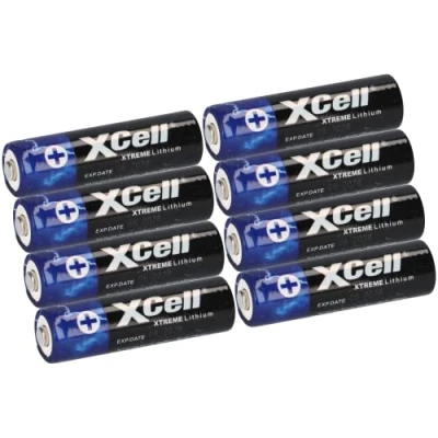 Afbeelding van 8X Xtreme Lithium batterij AA Mignon FR6 L91 XCell hoge capaciteit extreem licht ca. 700% meer vermogen