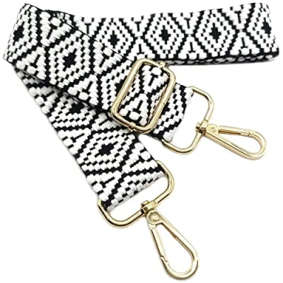 Afbeelding van Verstelbare schouderriem voor tassen, donkergroen, tasriemen om te wisselen, tasriem breed met goudkleurige karabijnhaak, 80 130 cm, dames, schouderriem, handtas, 3,8 01, 08 mm, 3.8cm, modern