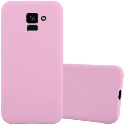 Afbeelding van Cadorabo Hoesje geschikt voor Samsung Galaxy A5 2018 in CANDY ROZE Beschermhoes TPU silicone Case Cover
