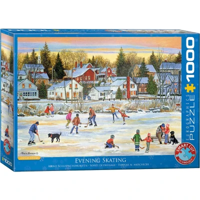 Afbeelding van Eurographics puzzel Evening Skating Patricia Bourque 1000 stukjes