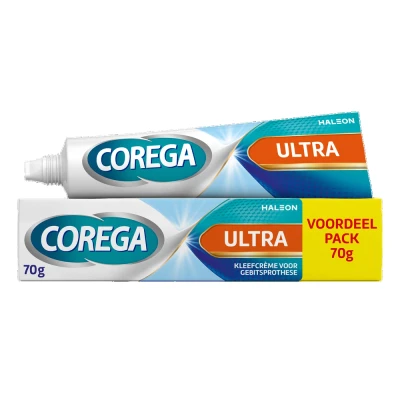 Afbeelding van Corega Ultra kleefcrème Voordeel Pack 70GR