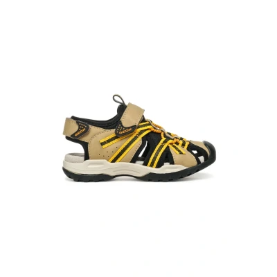 Afbeelding van Geox Outdoorsandalen voor kinderen, Maat: 39, Beige yellow Kunststof/ textiel