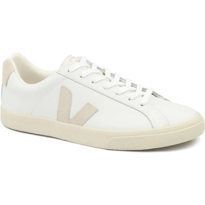 Afbeelding van Veja Esplar LOGO Sneakers laag extrawhite, Heren, Maat: 41, Extra white Leer