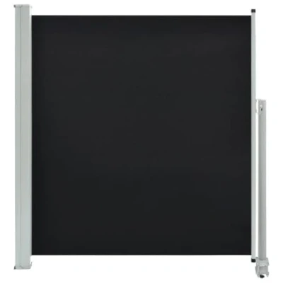 Afbeelding van vidaXL Tuinscherm uittrekbaar 140x300 cm zwart