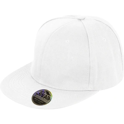 Afbeelding van Result Bronx Original Flat Peak Snapback Cap RC083X White
