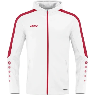 Afbeelding van Jas met kap Power Wit/rood / 164