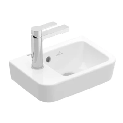 Afbeelding van Villeroy en boch o novo fontein compact 360x250mm wasbak rechts wit 43423601