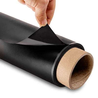 Afbeelding van Magneetfolie zwart gecoat, breedte 615 x 0,85 mm, loop.