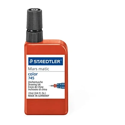 Afbeelding van STAEDTLER 745 Mars matic tekeninkt 22ml, rood