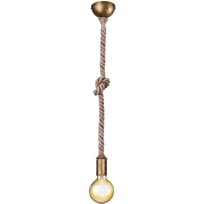 Afbeelding van TRIO ROPE Hanglamp Antiek messing excl. 1x E27 60W