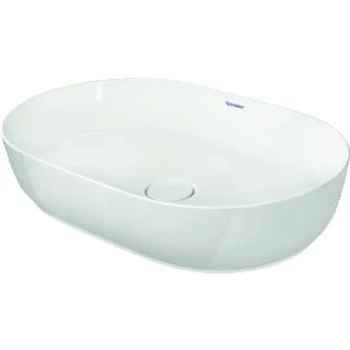 Afbeelding van Duravit Luv opzetwastafel 60x40cm zonder kraangat geslepen wit