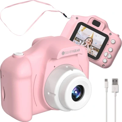 Afbeelding van Silvergear Full HD Kindercamera Roze/Blauw