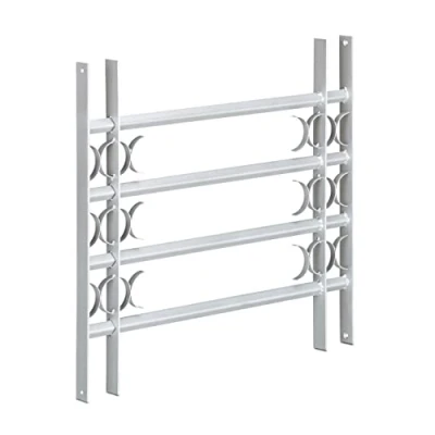 Afbeelding van Relaxdays raambeveiliging verzinkt raamtralies uitschuifbaar veiligheid traliewerk 600 x 700 1050 mm