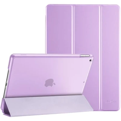 Afbeelding van ProCase voor iPad 9e Generatie 2021/iPad 8e 2020/iPad 7e 2019 Hoesje, Cover 10.2 Case Violet