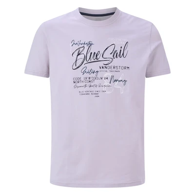 Afbeelding van Jan Vanderstorm Tshirt print, Heren, Maat: Large, Helllila