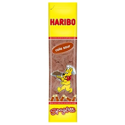 Afbeelding van Haribo Spaghetti Cola, verpakking van 15 stuks (15 x 200 g zakje)