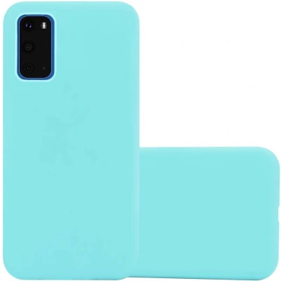 Afbeelding van Cadorabo Hoesje geschikt voor Samsung Galaxy S20 in CANDY BLAUW Beschermhoes TPU silicone Case Cover