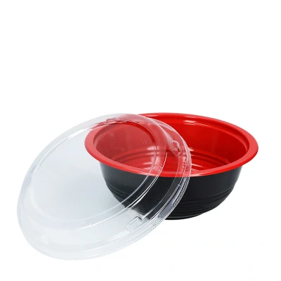 Afbeelding van Donburi Sushi &amp; Soup Bowl 550ml Zwart Rood