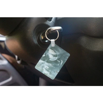 Afbeelding van Sleutelhanger Acrylverf Structuren Abstract Uitdeelcadeautjes Plastic