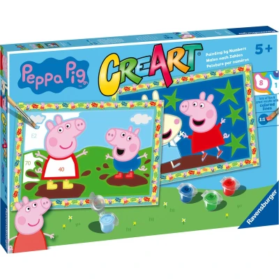 Afbeelding van Ravensburger CreArt Peppa Pig Schilderen op nummer voor kinderen