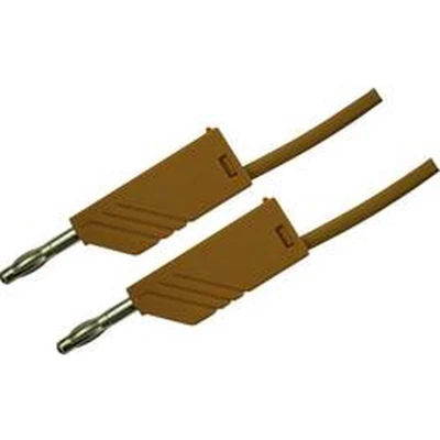 Afbeelding van SKS Hirschmann MLN 50/2,5 BR Meetsnoer Banaanstekker 4 mm 0.50 m Bruin 1 stuk(s)