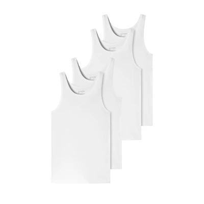 Afbeelding van Schiesser 4PACK Hemd, Heren, Maat: Medium, Weiss