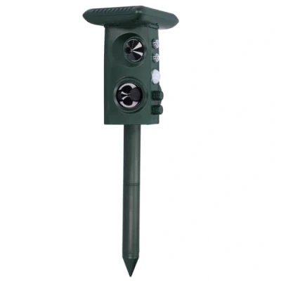 Afbeelding van Eujgoov Ultrasone Repeller, Outdoor Animal Repeller Solar Ultrasonic Power Repellent Kat Hond Tuinaccessoires