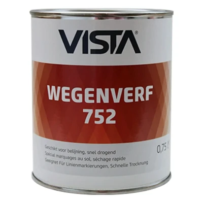 Afbeelding van vista wegenverf 752 ral 9010 zuiver wit 2.5 ltr