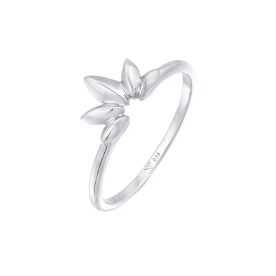 Afbeelding van Elli LEAF Ring, Dames, Maat: 54, Silber