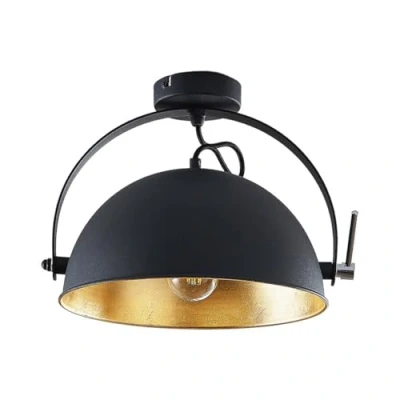 Afbeelding van Lindby plafondlamp 1licht metaal H: 36 cm E27 zwart, goud