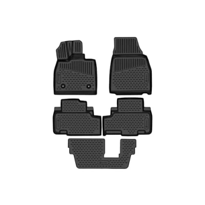 Afbeelding van Element Precies passende premium 3D rubberen vloermatten geschikt voor BYD Tang, Mk2 II, 2018 2024, 7 zits, Electro, 4 delig.