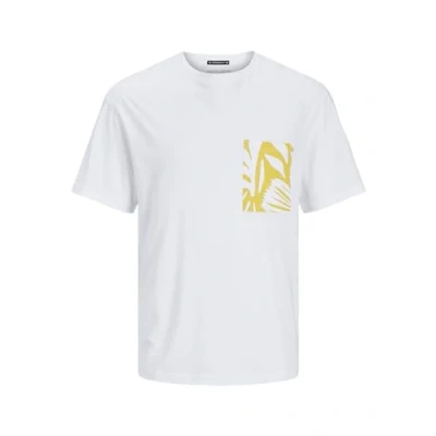Afbeelding van Jack &amp; Jones T shirt Regular Fit Wit 4XL Grote Maten