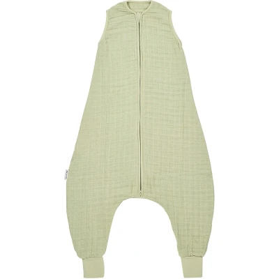 Afbeelding van Meyco baby Uni zomer slaapoverall jumper pre washed hydrofiel soft olive 104cm 0.5 TOG