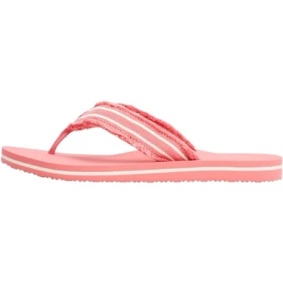 Afbeelding van Tommy Hilfiger Teensandalen, Dames, Maat: 42, Washed cherry Textiel