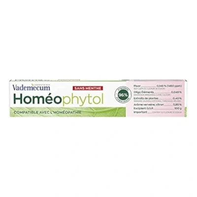 Afbeelding van VADEMECUM Tandpasta homeophytol Tube 75 ml 4 stuks verkocht per set
