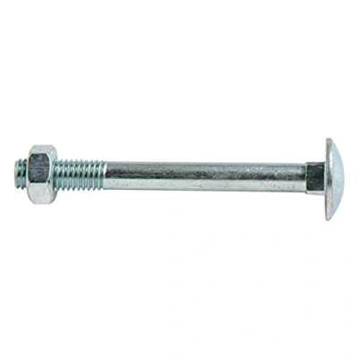 Afbeelding van Merriway BH02145 slotschroef en moer M8 x 150 mm, verzinkt, wit, 2 stuks