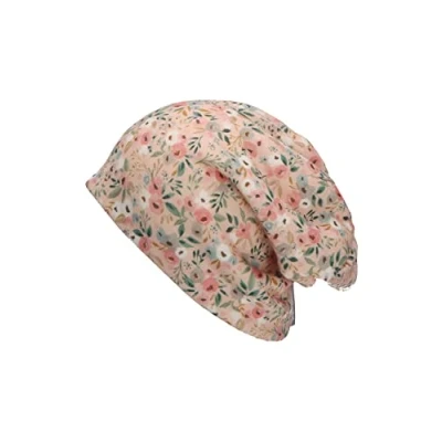 Afbeelding van Sterntaler Slouch beanie voor meisjes, bloemenmuts, roze, 47