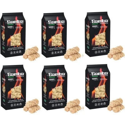 Afbeelding van Samba Aanmaakhoutwol, Aanmaakkrullen, Wokkels 6 Kilo Voordeelverpakking Omdoos