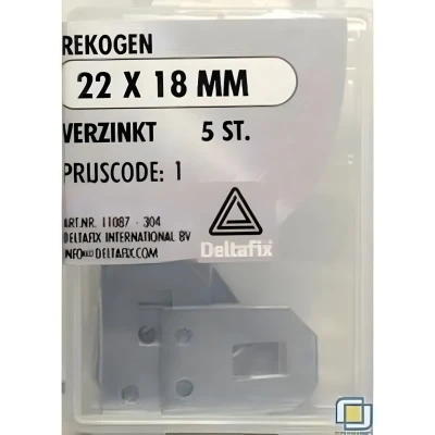 Afbeelding van Deltafix Rekogen verzinkt 22x18 mm 5 stuks