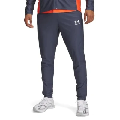 Afbeelding van Under Armour Challenger Tracksuit SET Trainingspak, Heren, Maat: Medium, Downpour gray/fire/white