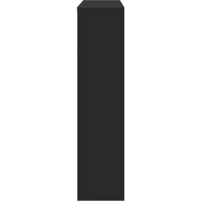 Afbeelding van Radiatorombouw 149x20x82 cm bewerkt hout zwart